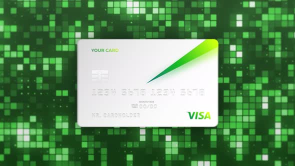 Visa debit or credit card design alt