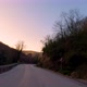 Car timelapse and sunset on the forest road - VideoHive Item for Sale