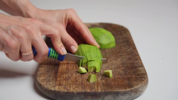 Unrecognizable Woman Preparing Vegetable Salad Sustainable Lifestyle alt