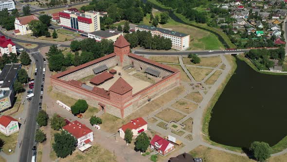Bird'seye View of the Medieval Lida Castle in Lida