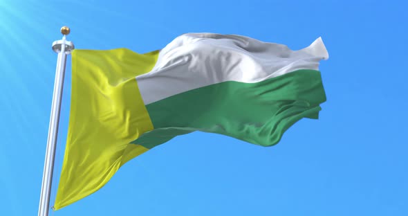 Flag of Zielona Gora City, Poland alt