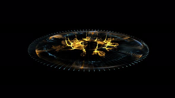 Glowing Stargate Event Horizon Portal