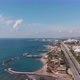 Cars driving by coastal road with incredible view of Alanya Bay, Turkey. - VideoHive Item for Sale