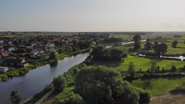 Tykocin and Narew river, Poland alt