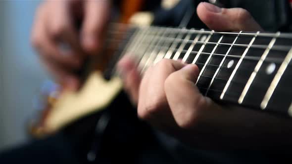 Guitarist Playing Solos