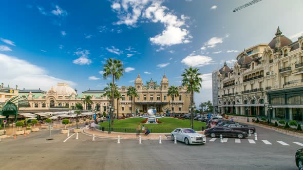 Grand Casino in Monte Carlo Timelapse Monaco alt