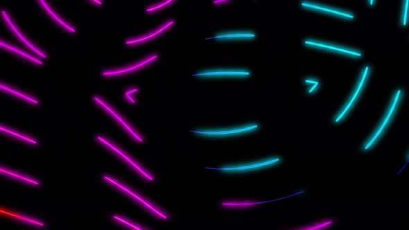 Colorful cyan and purple color wave line animation. Abstract animated wave line.  A 171