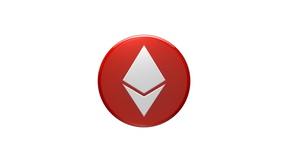 3D Ethereum Cryptocurrency Symbol Seamless Rotated alt