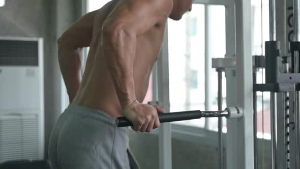 sports person lifestyle, athlete man exercise in gym fitness for strength training and bodybuilding alt