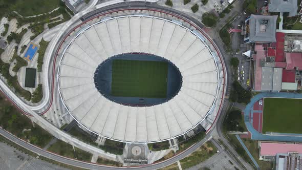  Aerial view of Bukit Jalil National Stadium in Selangor