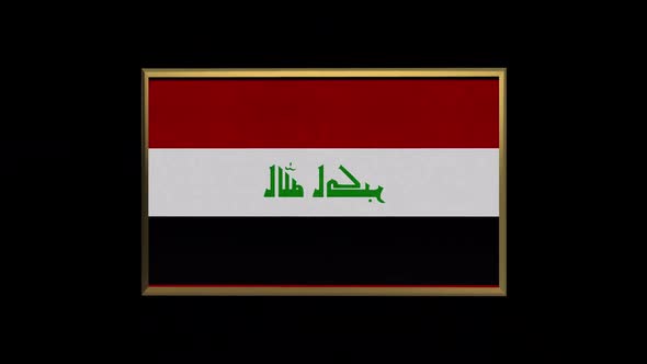 Iraq 3D Flag alt