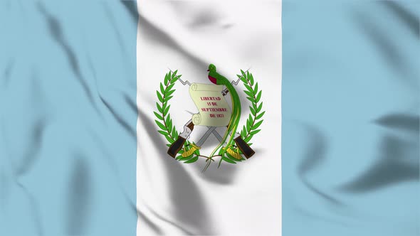 4K Guatemala Flag - Loopable