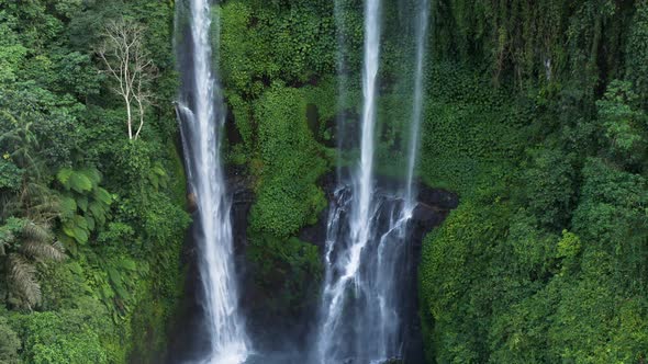 Panning Around Two Waterfalls