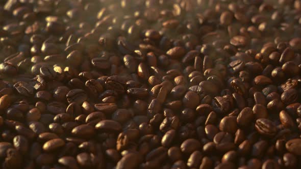 Roasted coffee beans alt