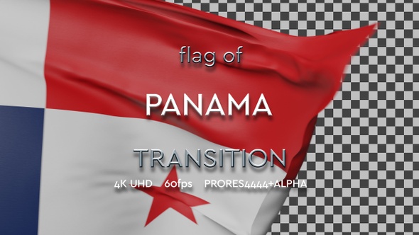 Flag of Panama transition | UHD | 60fps alt