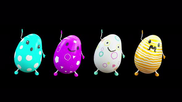 57 Easter Day Eggs Dancing 4K alt