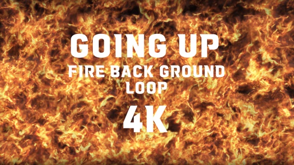 Fire Background Up Animation 4 K Loop