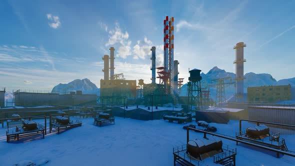 Gas Processing Complex In The Mount