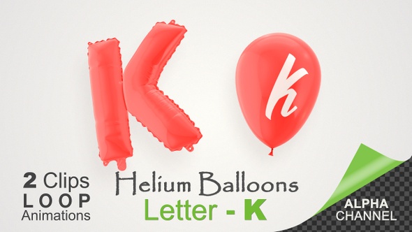 Balloons With Letter – K