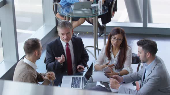 Group of business people meeting