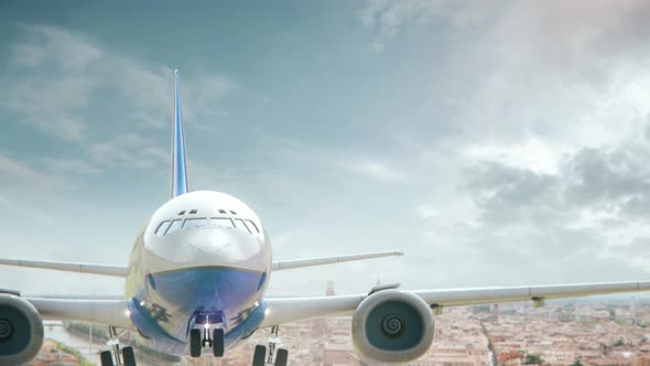 Airplane Take Off Verona Italy alt