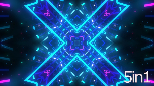 Futuristic Neon Light Vj Backgrounds