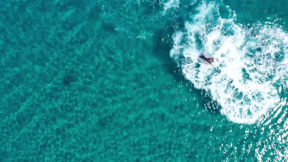 Fly Boarding and Sea Riding in a Sunny Summer Day, Zakynthos, Greece