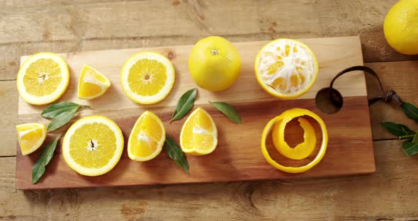 Overhead of sweet limes alt