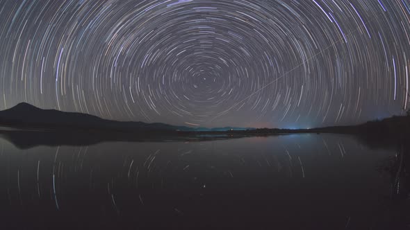 The southern star trails.