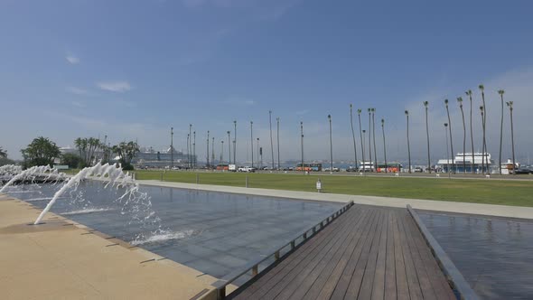 Fountains in Waterfront Park, San Diego alt