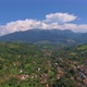 Aerial Shot over Village in Mountains - VideoHive Item for Sale
