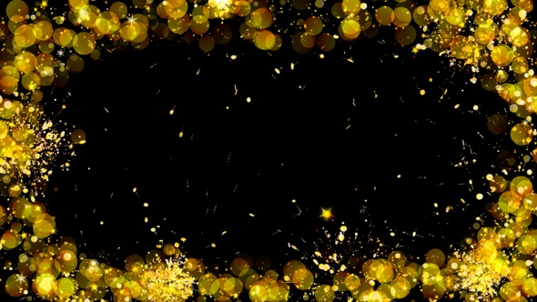 Gold Particles Frame