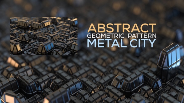 Abstract Geometric Pattern Metal City