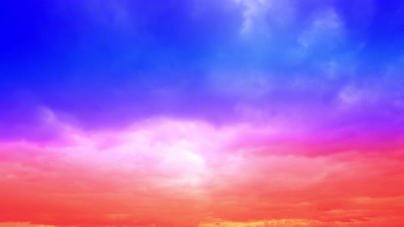 Time Lapse Multi Colored Blue Bright and Dramatic Sunrise or Sunset Sky and Clouds alt