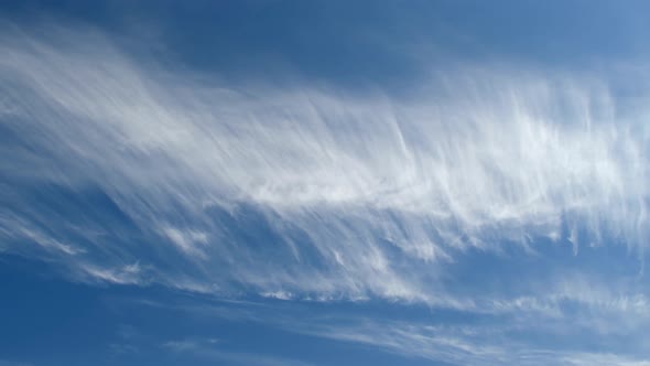 Unusual clouds move across the sky