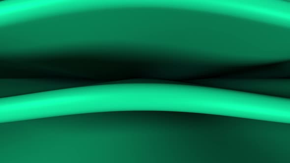 Abstraction green curves waves move.