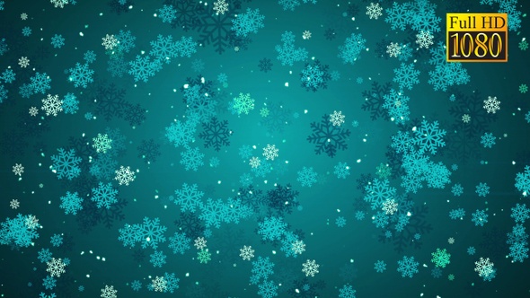 Cyan Christmas Flakes alt