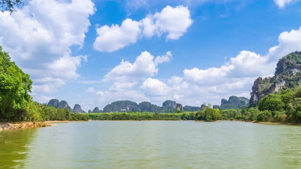 Nong Thale, peaceful lake in Krabi - Time Lapse