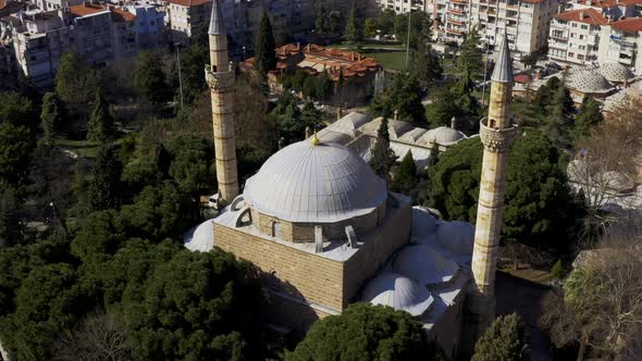 Mosque And City Aerial View 11