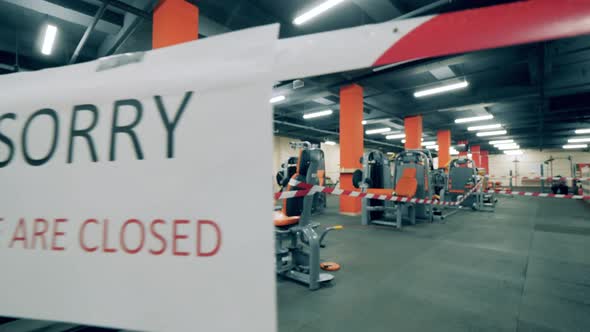 Closed Workout Center During Covid-19 Pandemic alt