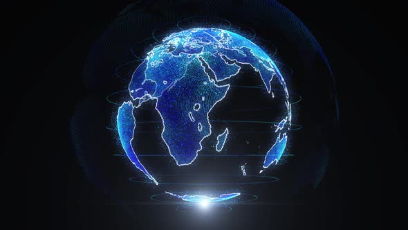 Earth Planet Over Black Background 1 alt