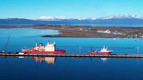 Patagonia landscape. Ushuaia Tierra del Fuego. Patagonia Argentina. alt