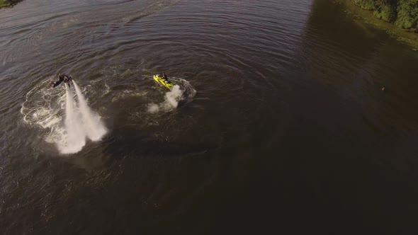 Fly Board Rider on the River alt