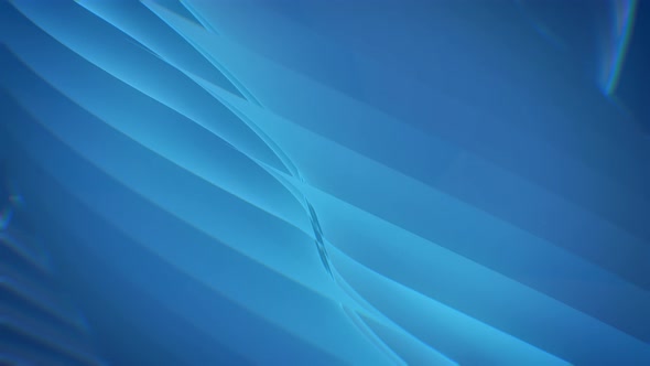 Blue Glossy Surface Abstract Background 4K