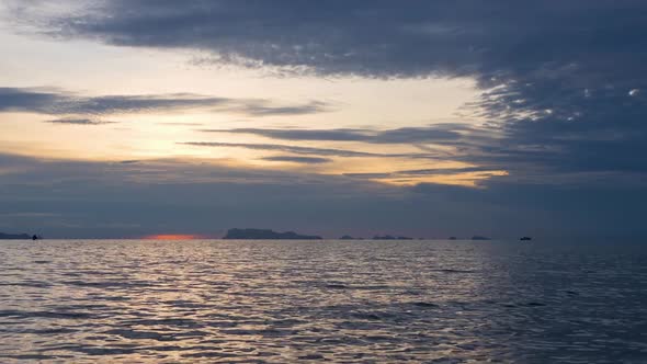 Time Lapse of Beautiful Seascape of Water Surface