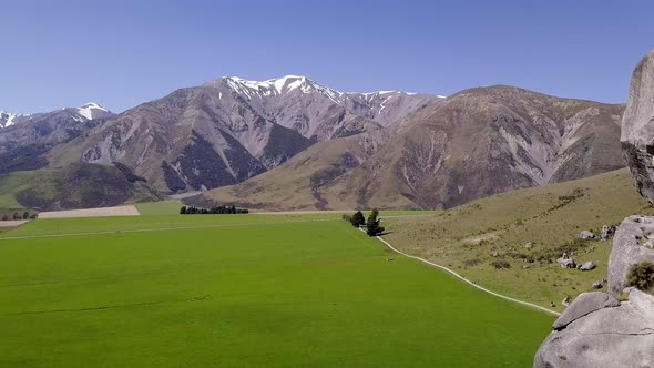 Southern Alps aerial footage alt