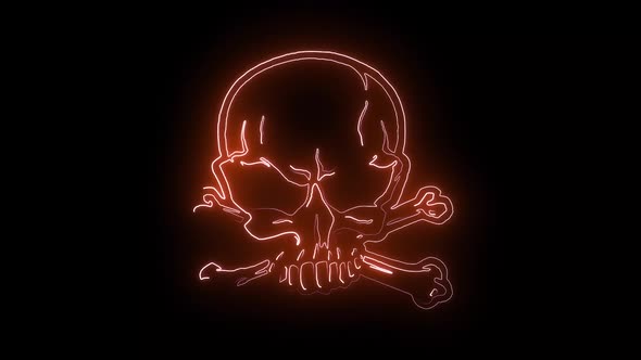 Pirate Skull In Lines
