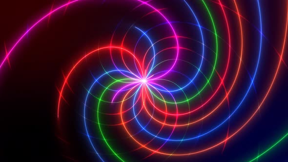 New Glowing Neon Spiral Animated Background alt