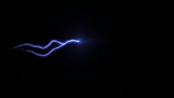 Electric lightning spark loop effect animation