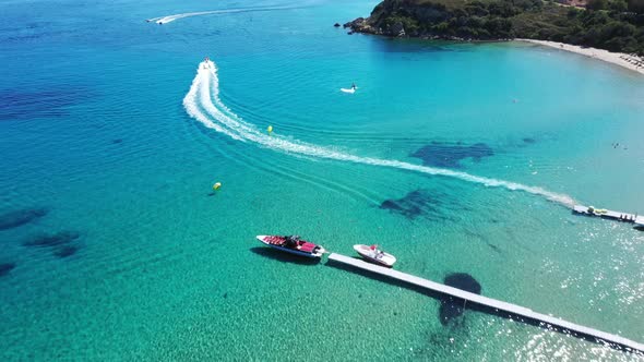 Aerial View of Katragaki Beach, Tragaki, Zakynthos, Greece